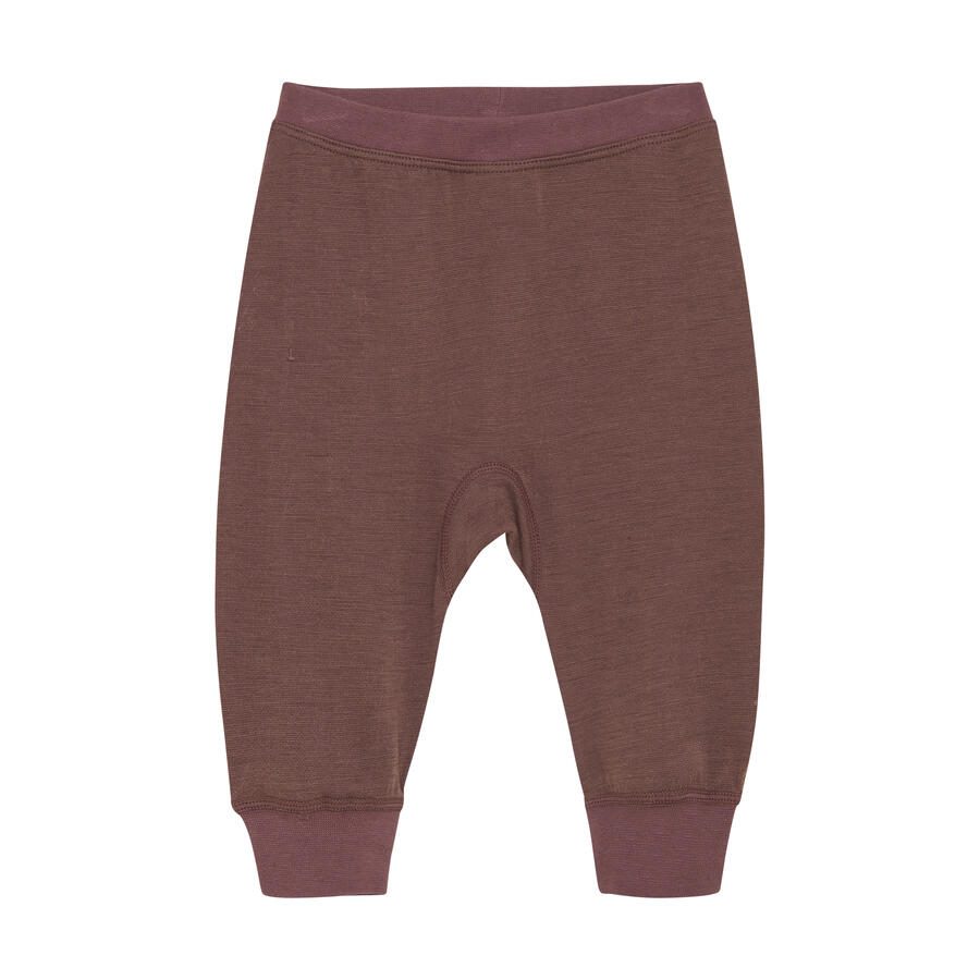 Pantaloni Harem comodi e morbidi Lana merino/Bamboo Marron