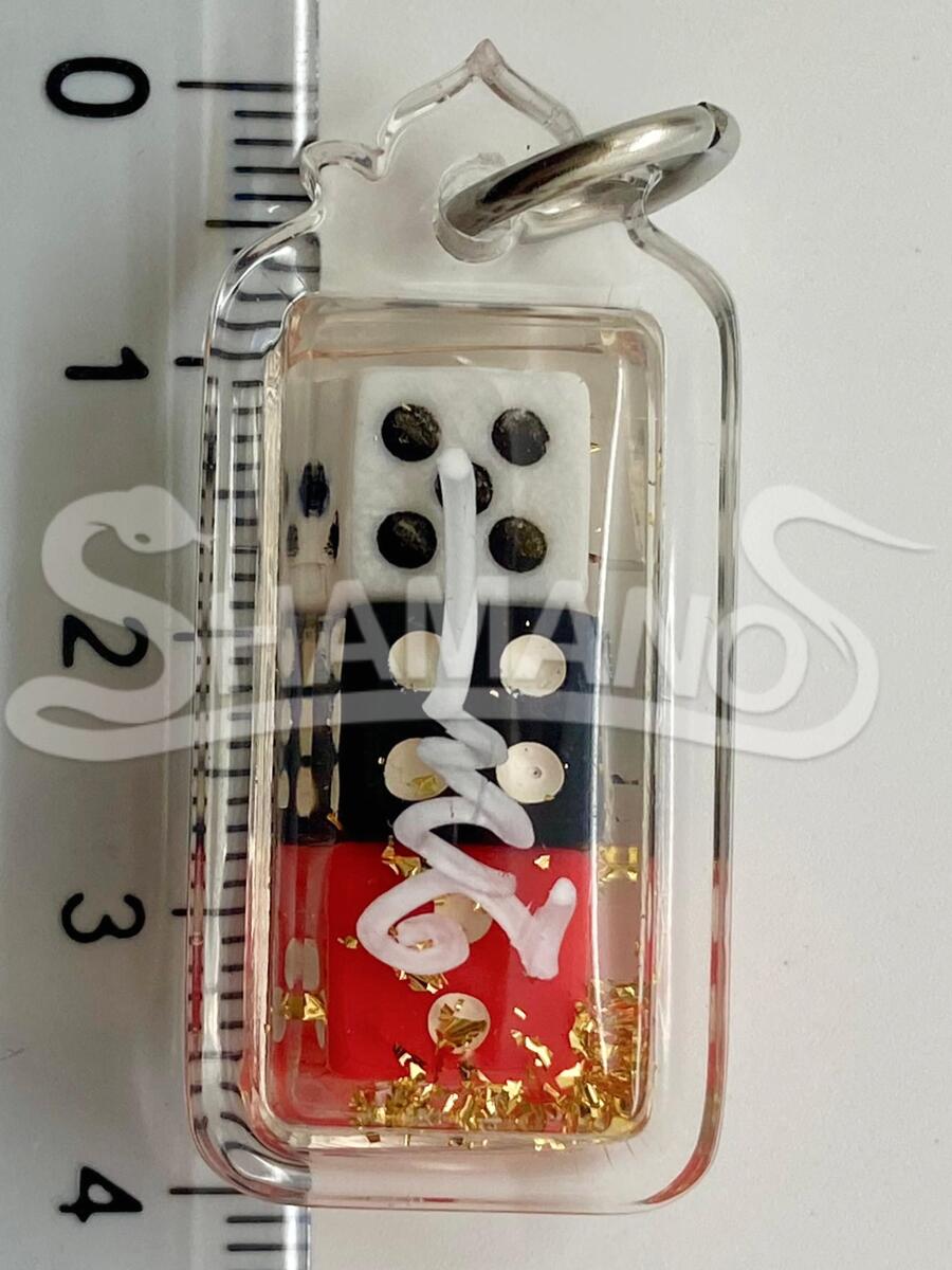 Amuleto per attirare VINCITE AL GIOCO - Dadi e Polvere Dorata con Sacro Yant