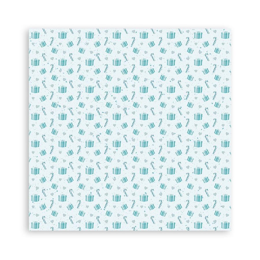 Blocco 22 fogli 30,5 x 30,5 Single face Candy Christmas