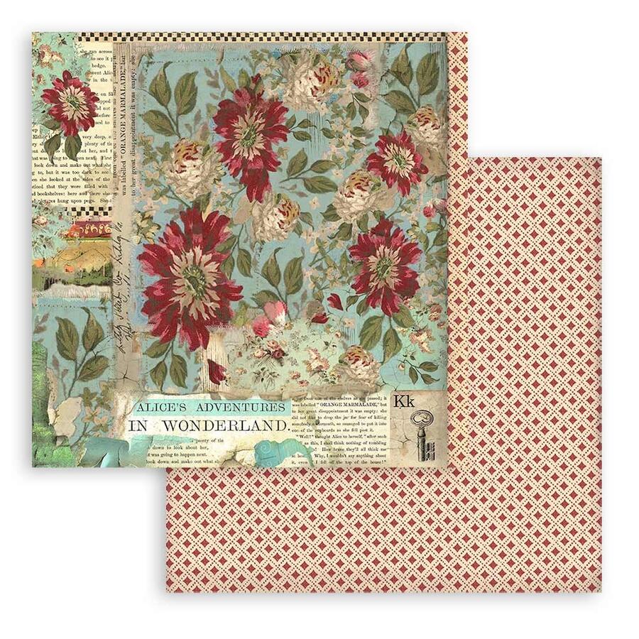 Blocco 10 fogli 30,5 x 30,5 double face Alice