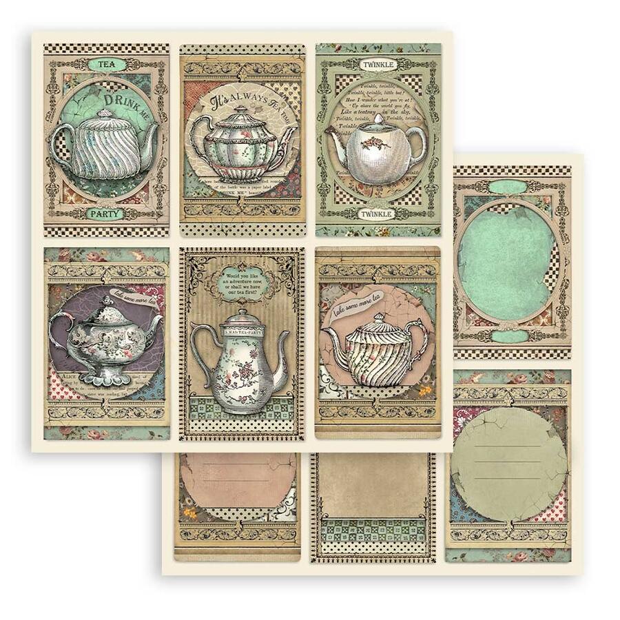 Blocco 10 fogli 30,5 x 30,5 double face Alice