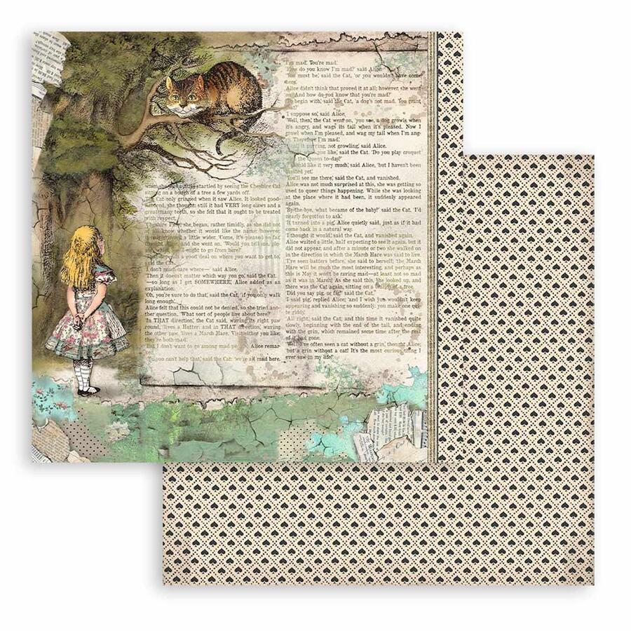 Blocco 10 fogli 30,5 x 30,5 double face Alice