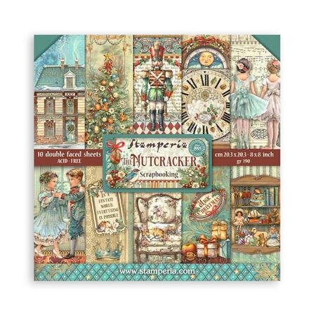 Blocco 10 fogli 20,3 x 20,3 Double Face The Nutcracker