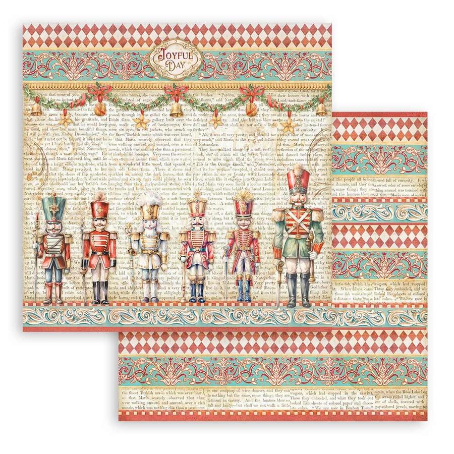 Blocco 10 fogli 20,3 x 20,3 Double Face The Nutcracker