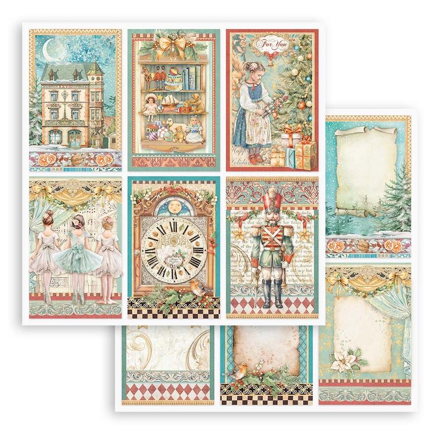 Blocco 10 fogli 20,3 x 20,3 Double Face The Nutcracker