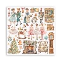 Blocco 10 fogli 20,3 x 20,3 Double Face The Nutcracker