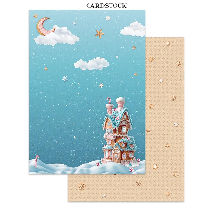 Junk Journal Stickers, cut-outs, backgrounds "Candy Christmas""