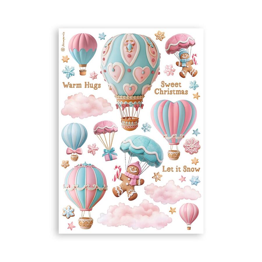 Washi pad 8 sheets A5 "Candy Christmas"