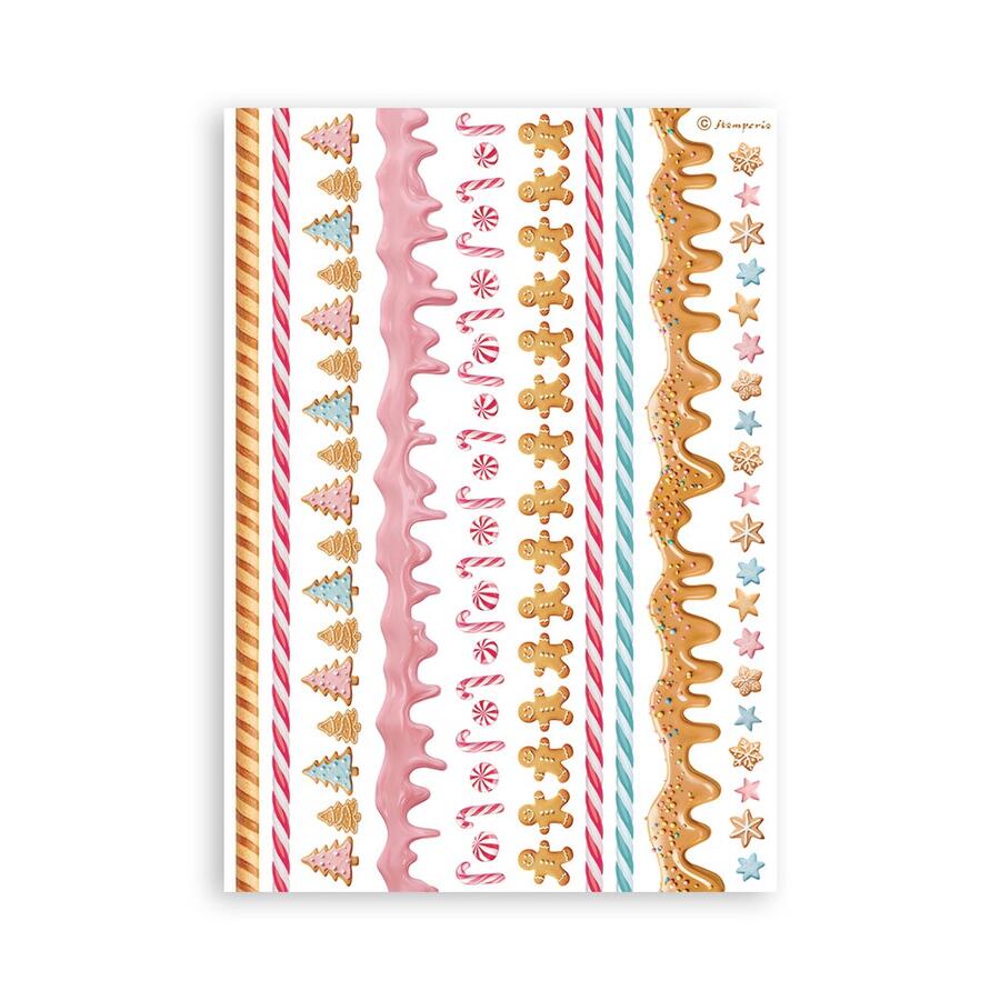 Washi pad 8 sheets A5 "Candy Christmas"
