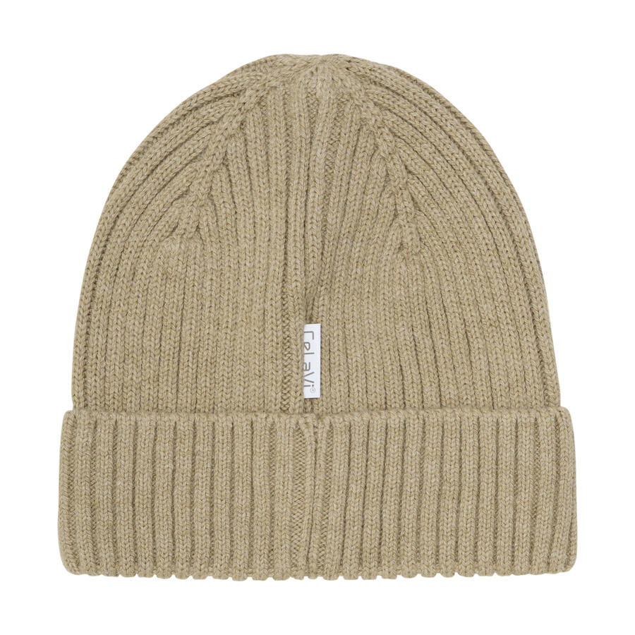 Berretto a Maglia CeLaVi in Lana e Cotone – Morbidezza Naturale per l’Inverno - White Pepper