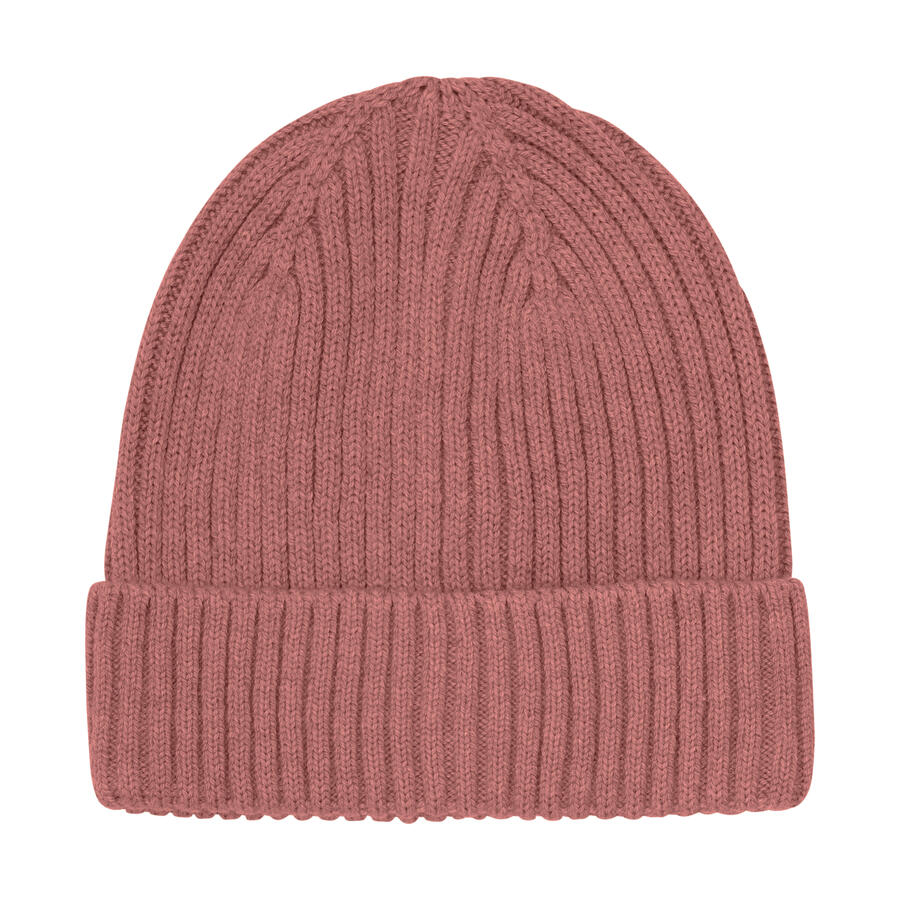 Berretto a Maglia CeLaVi in Lana e Cotone – Morbidezza Naturale per l’Inverno - Brick Dust