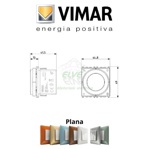 VIMAR - 02973.B Termostato rotella connesso IoT 2 moduli bianco