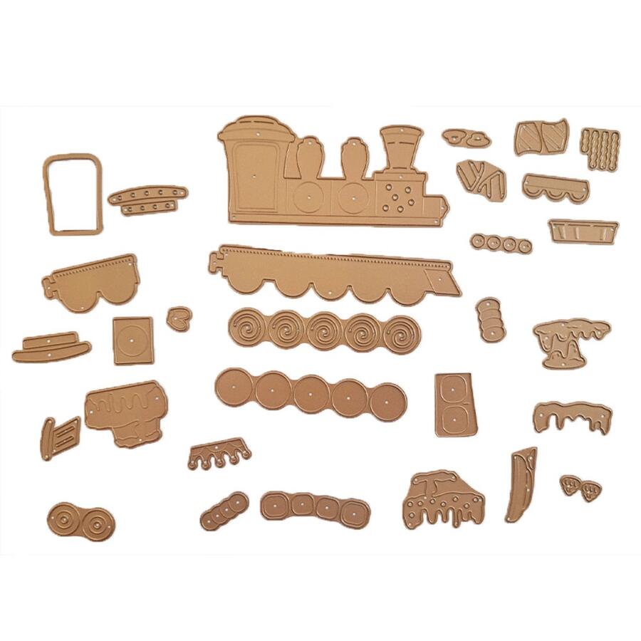 Cutting Dies Gingerbread Train