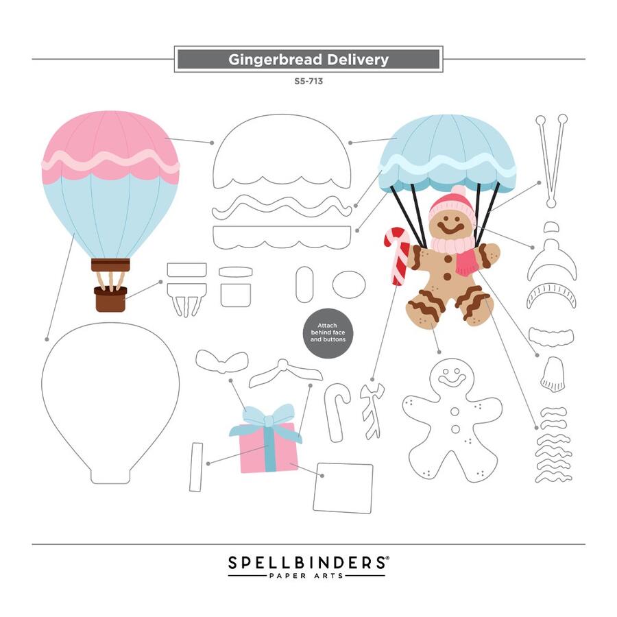 Cutting Dies Gingerbread Delivery