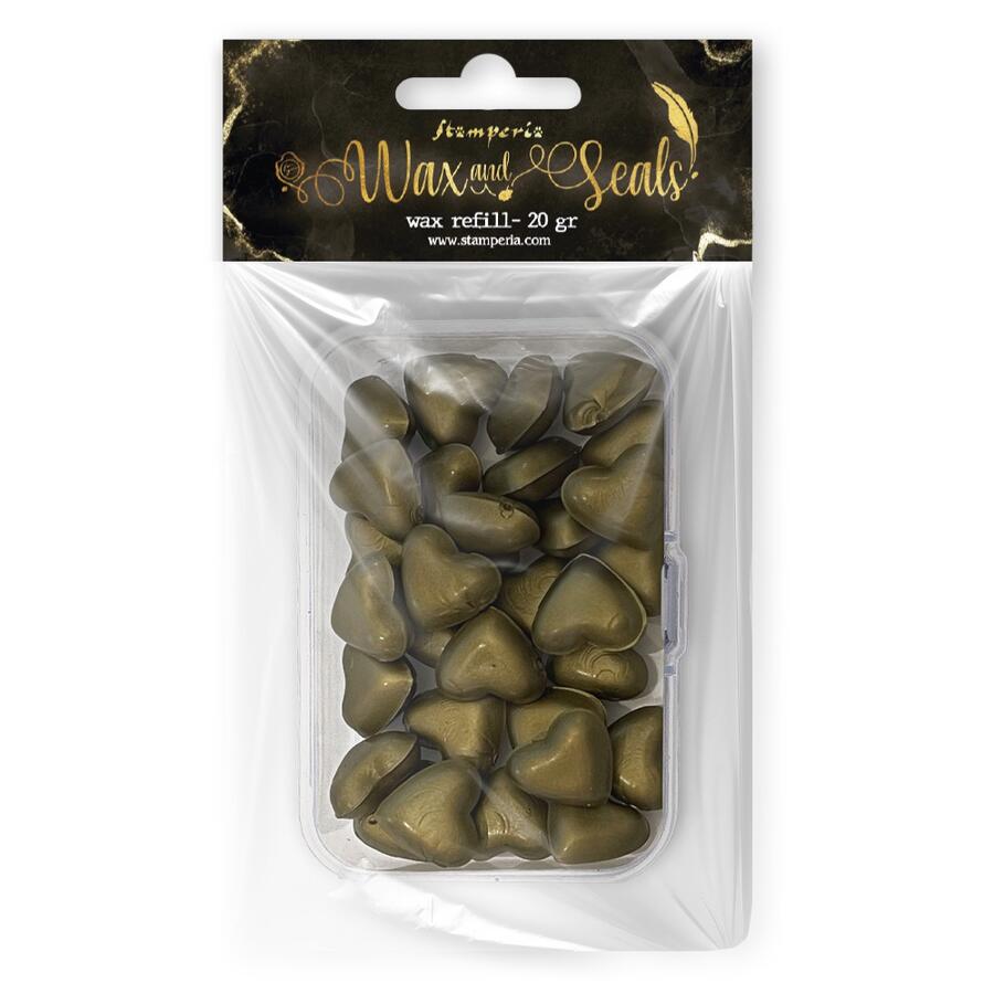 Ricarica cera gr 20 cuori - Old Gold