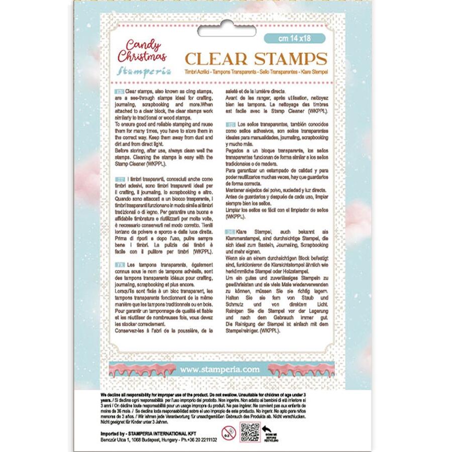 Timbro acrilico cm 14 x 18 Candy Christmas Candy Land