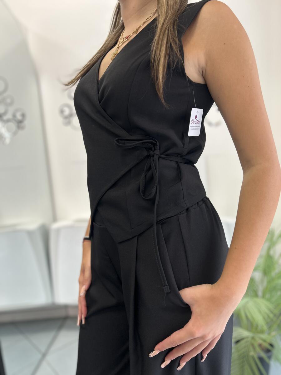 NOVITÀ Completo gilèt e pantalone palazzo