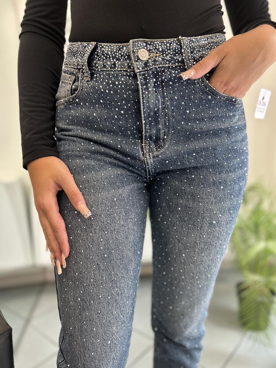 NOVITÀ Jeans mom fit brillantinato