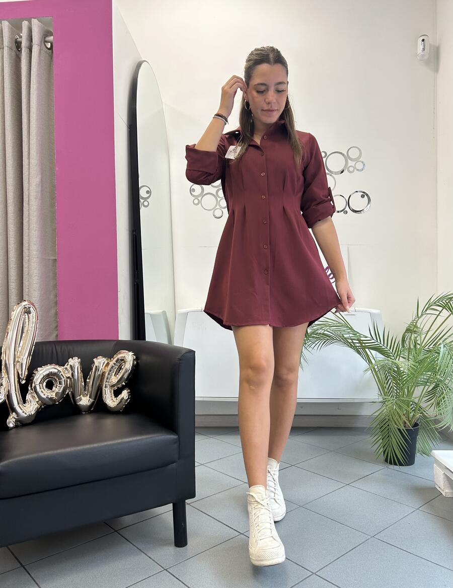 NOVITÀ Abito/maxi camicia in misto viscosa