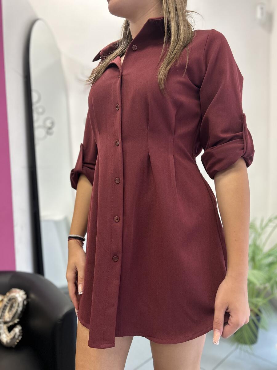 NOVITÀ Abito/maxi camicia in misto viscosa