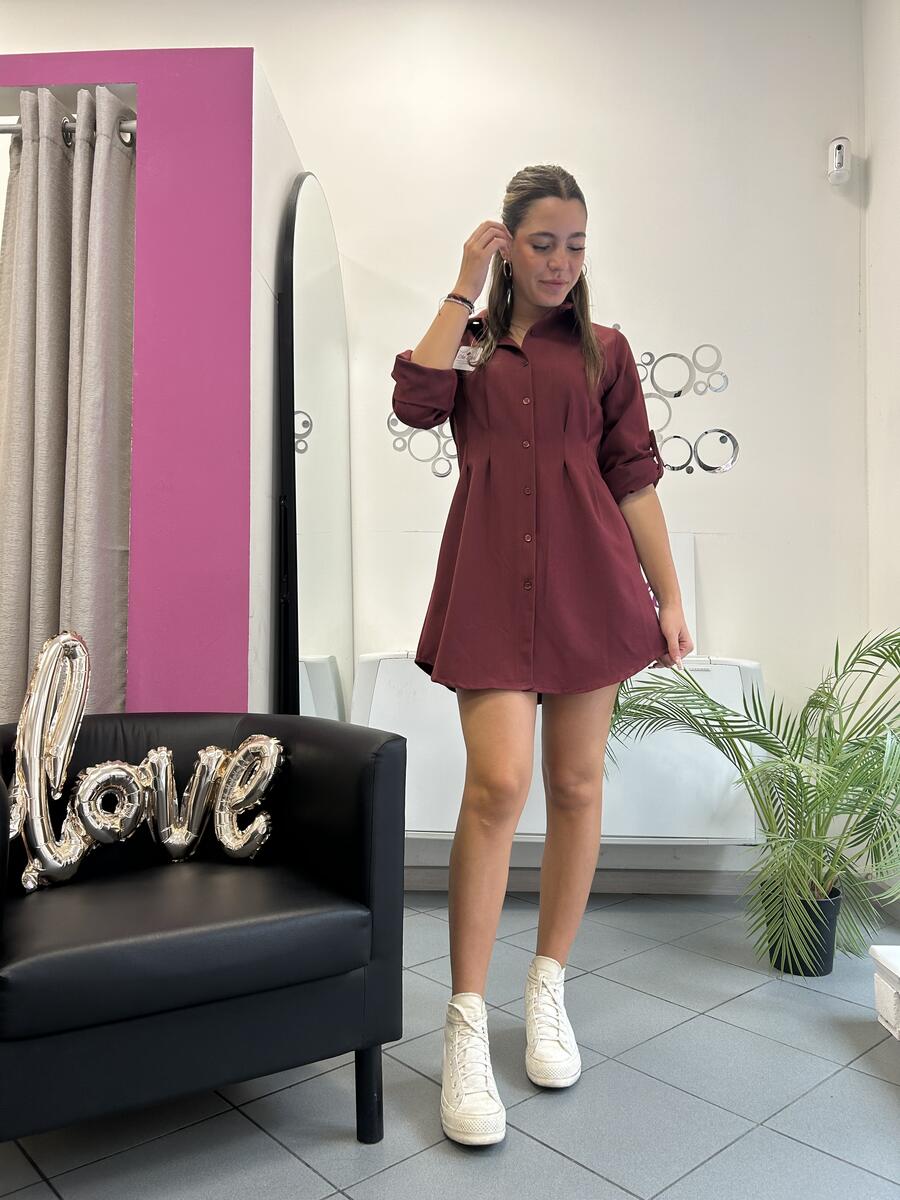 NOVITÀ Abito/maxi camicia in misto viscosa