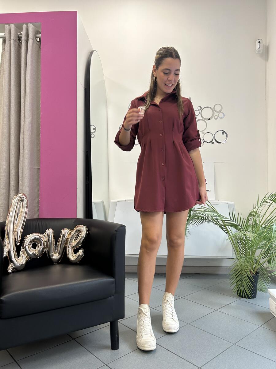 NOVITÀ Abito/maxi camicia in misto viscosa