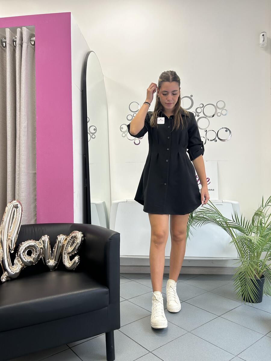 NOVITÀ Abito/maxi camicia in misto viscosa