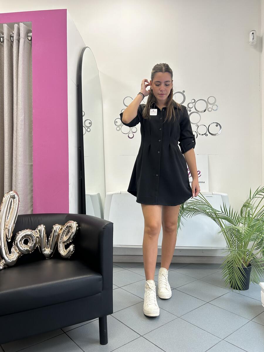 NOVITÀ Abito/maxi camicia in misto viscosa