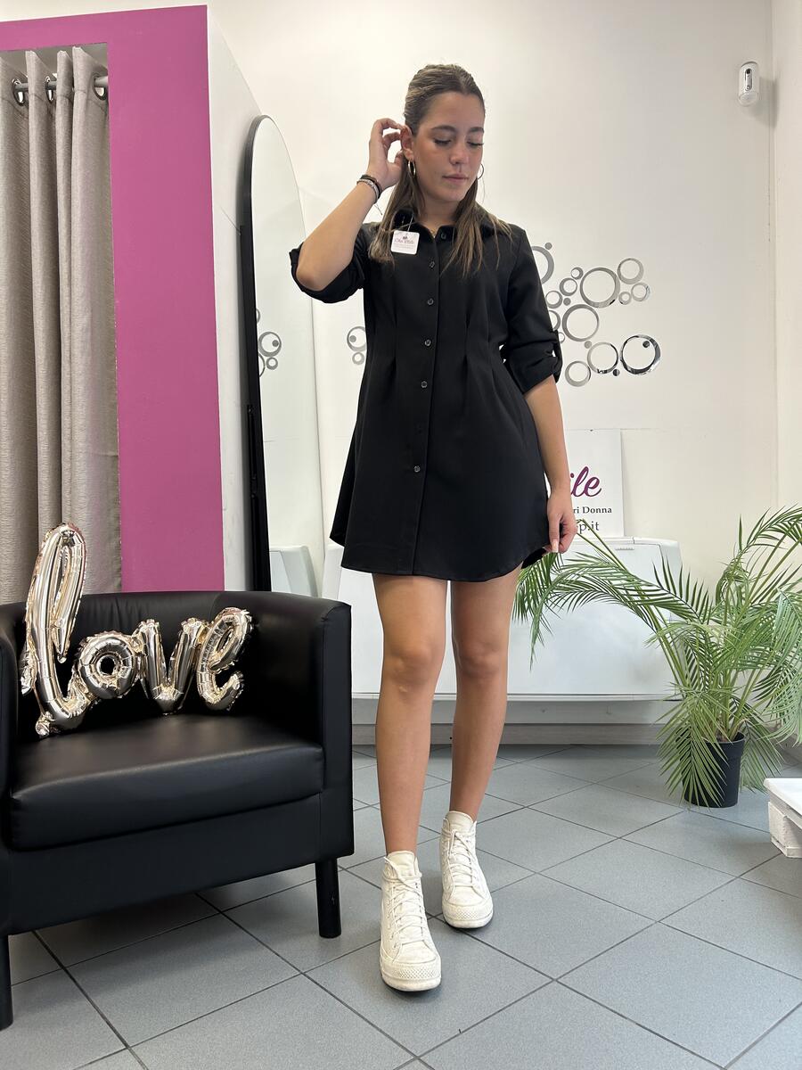 NOVITÀ Abito/maxi camicia in misto viscosa