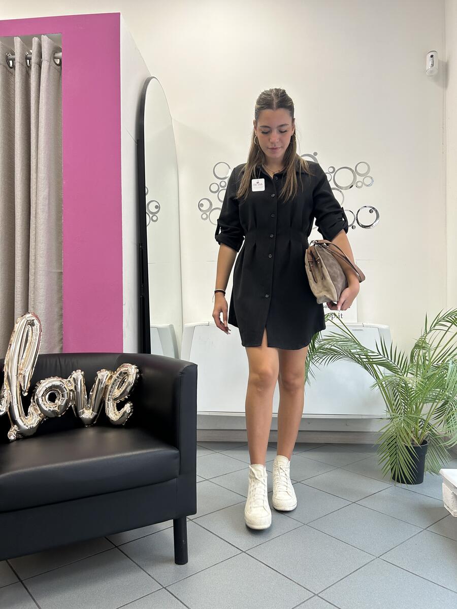 NOVITÀ Abito/maxi camicia in misto viscosa