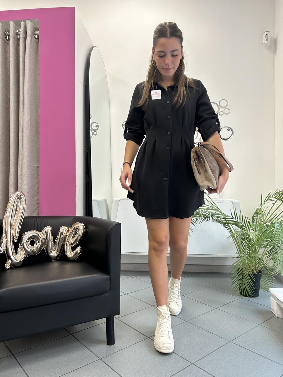 NOVITÀ Abito/maxi camicia in misto viscosa