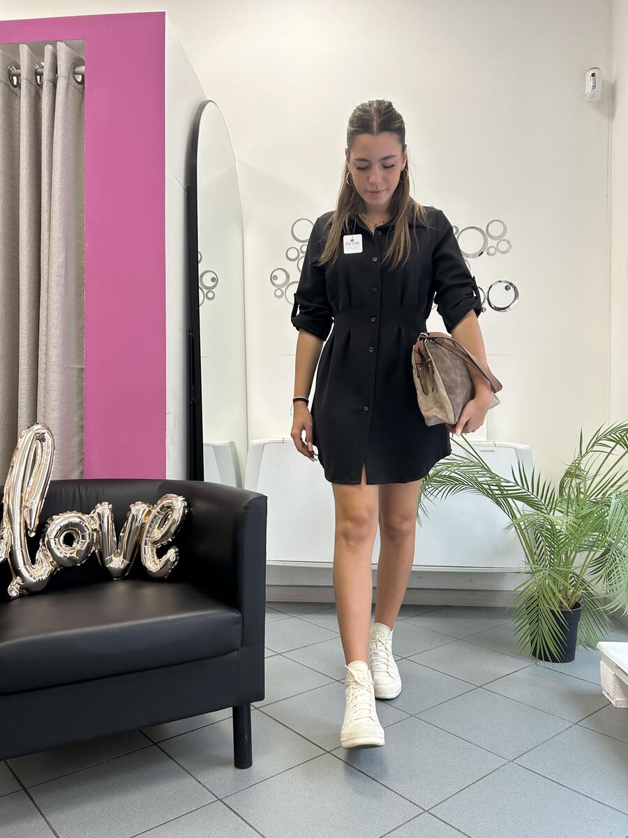 NOVITÀ Abito/maxi camicia in misto viscosa