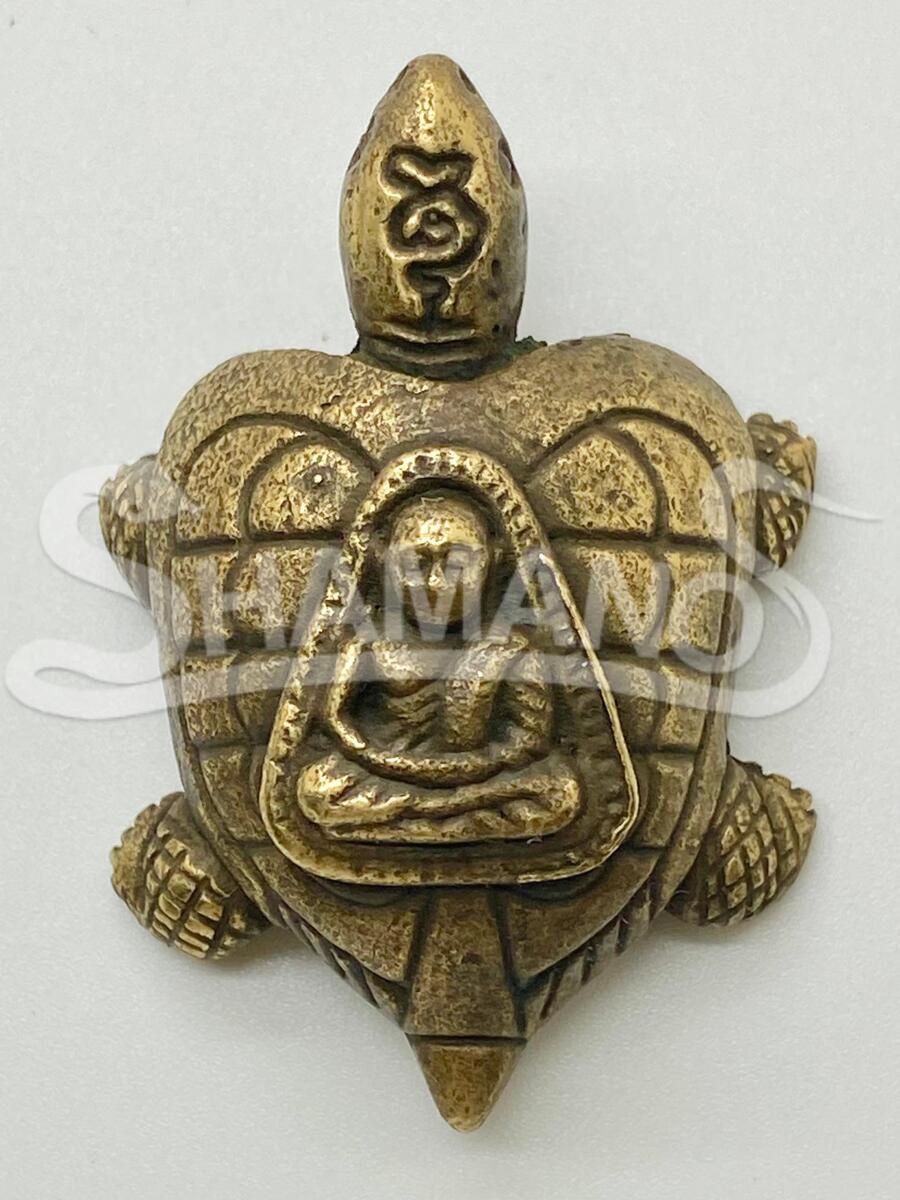 Amuleto Thailandese PORTAFORTUNA e PROTEZIONE - Tartaruga 5 Yant (con Pha Yant in OMAGGIO!)
