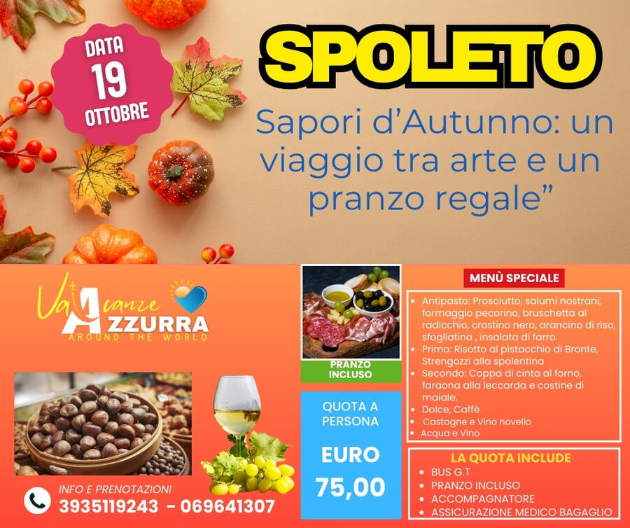 19 OTTOBRE 2025 SAN MARTINO A SPOLETO E LA CASTAGNATA 2025