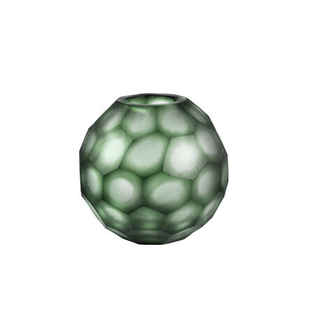Onlylux - Vaso “Geode” Verde –  H 27,5 cm 