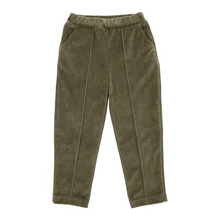 Pantaloni in Velluto per Bambini – Cotone Biologico GOTS | Comfort & Stile Naturale - Foglia di tè