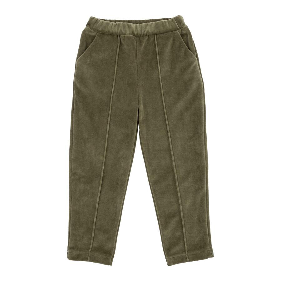 Pantaloni in Velluto per Bambini – Cotone Biologico GOTS | Comfort & Stile Naturale - Foglia di tè