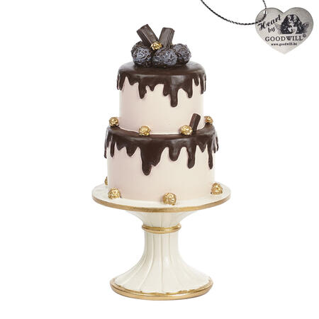 Goodwill - Natale 2025 - Torta Decorativa su Alzata – Cioccolato 25,5 cm