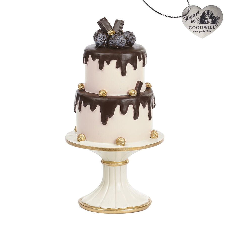 Goodwill - Natale 2025 - Torta Decorativa su Alzata – Cioccolato 25,5 cm