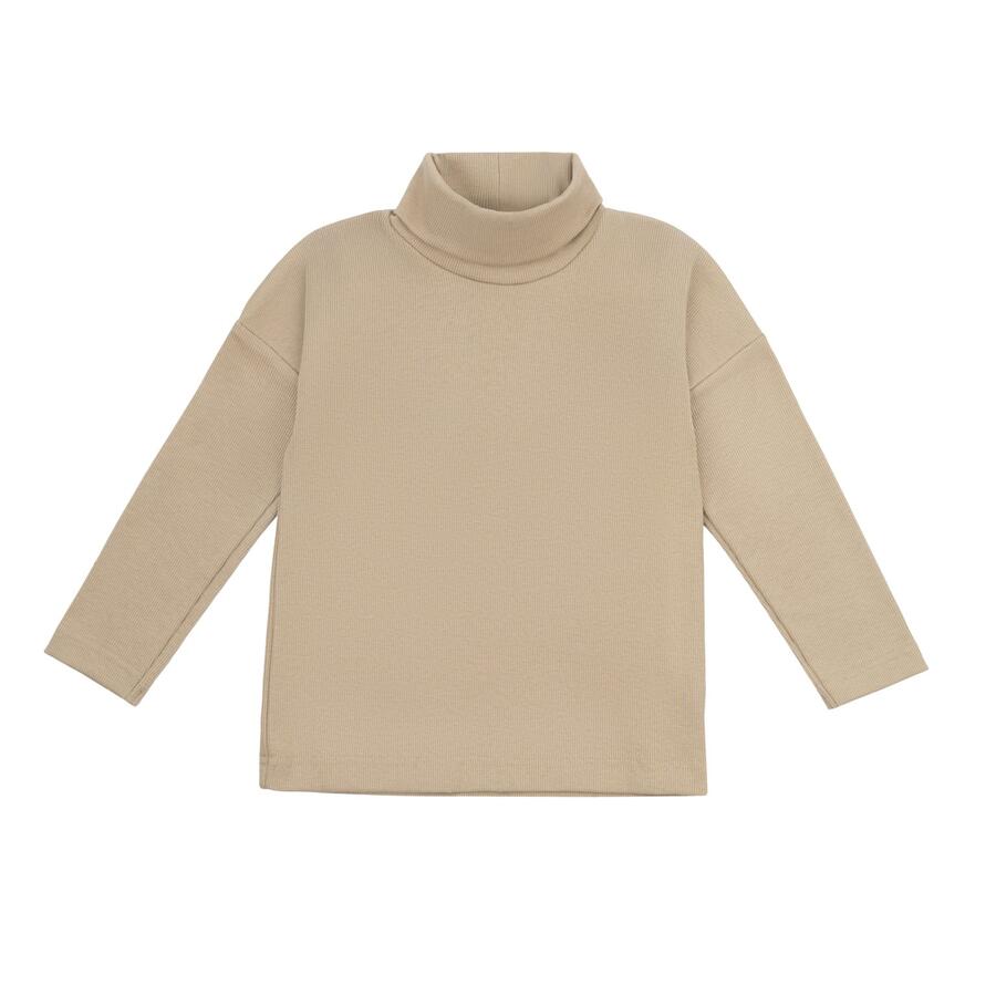 Maglietta a Collo Alto Bambino – Cotone Biologico GOTS | Comfort & Stile Naturale - Savana