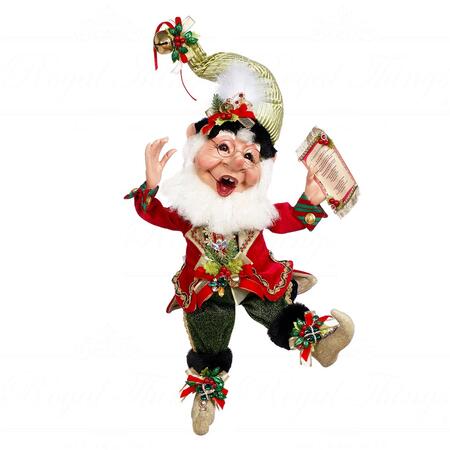 Goodwill - Natale 2025 - Elfo Canto di Natale Medio – 43 cm | Mark Roberts