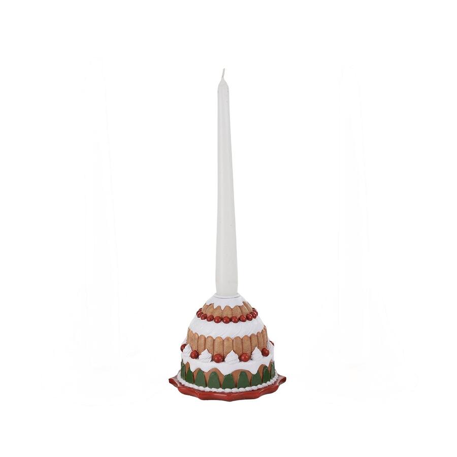 Goodwill - Natale 2025 -Portacandela Natalizio a Forma di Dolce – Marrone – 13 cm Decoro 2