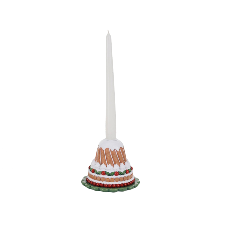 Goodwill - Natale 2025 -Portacandela Natalizio a Forma di Dolce – Marrone – 13 cm Decoro 3
