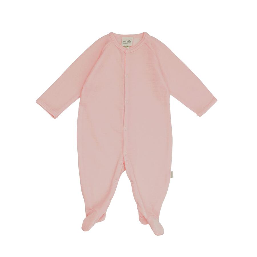 Tutina Notte in Lana Merino e Seta con Piedini – Calore Naturale per Neonati