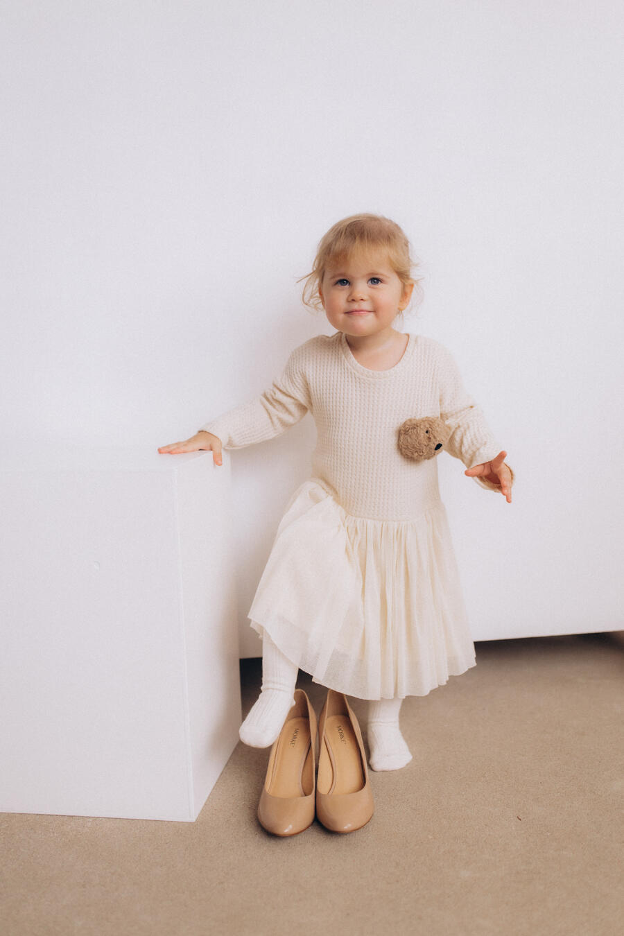 Abito Tutu con Orsetto in Peluche – Cotone Biologico GOTS