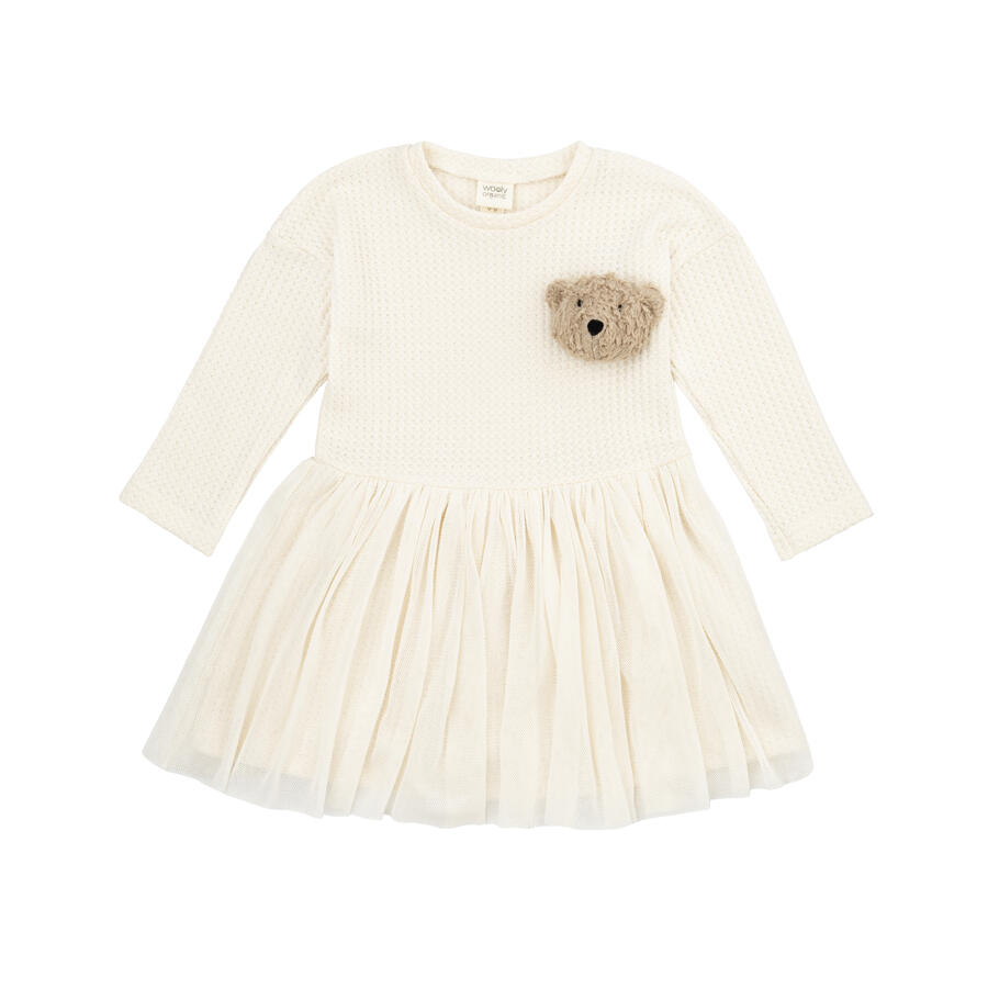 Abito Tutu con Orsetto in Peluche – Cotone Biologico GOTS