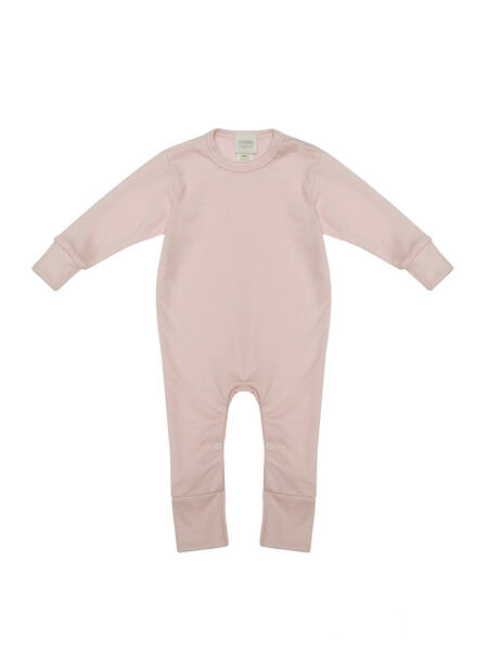 Tutina in Lana Merino e Seta – Pigiamino Naturale per Bambini - LIGHT PINK