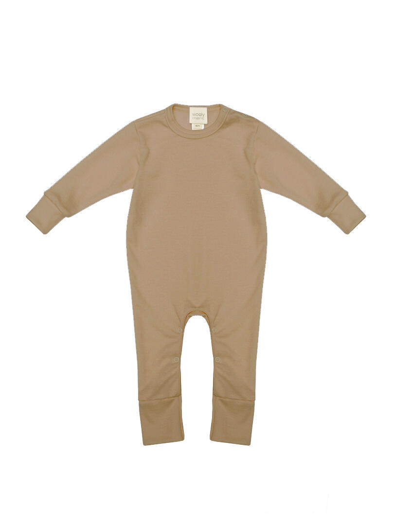 Tutina in Lana Merino e Seta – Pigiamino Naturale per Bambini - STUCCO