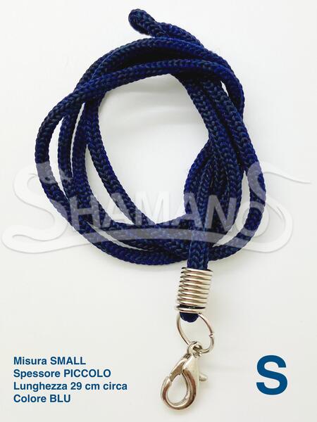 COLLANA per AMULETI - Misura S, Colore BLU