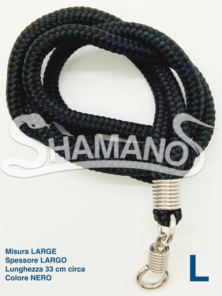 COLLANA per AMULETI - Misura L, Colore NERO
